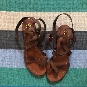 Tory Burch Ankle Wrap Gladiator Sandals